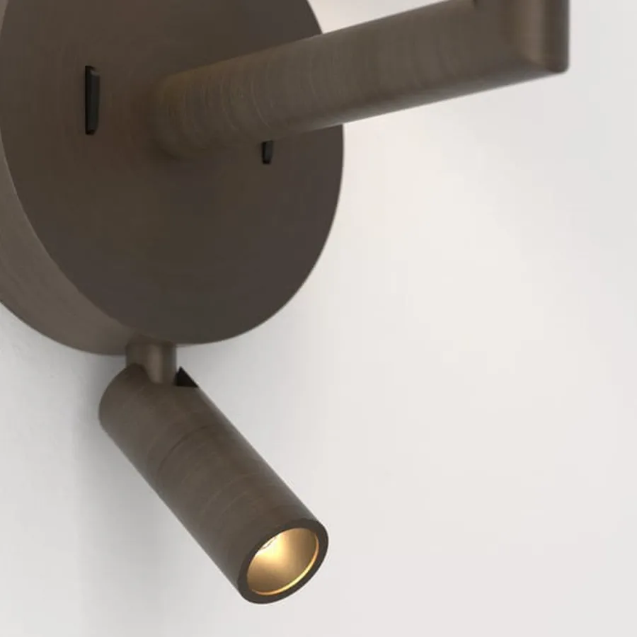Hot Astro Lighting Club reader vegglampe - uten skjerm Bronse