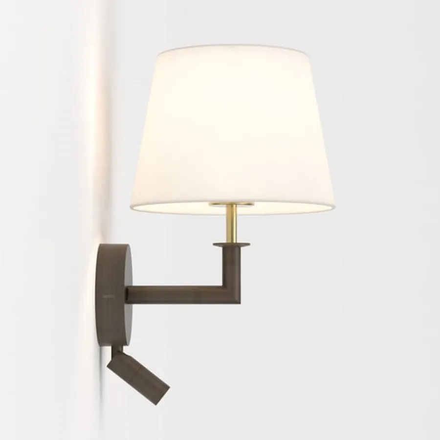 Hot Astro Lighting Club reader vegglampe - uten skjerm Bronse