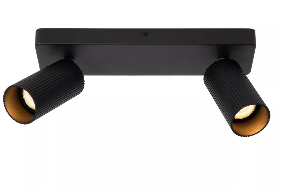 Discount Lucide Clubs takspot 2-lys Svart