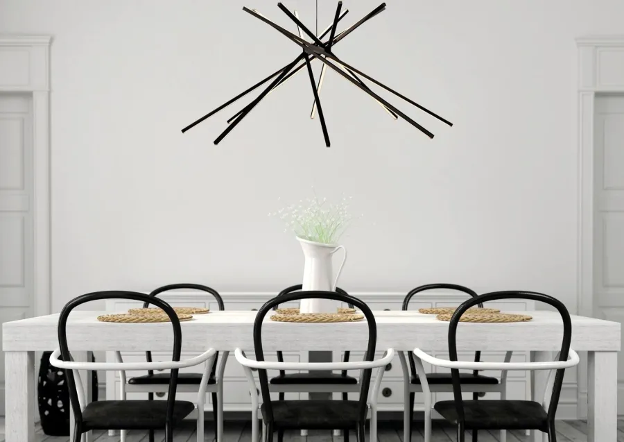 NorDesign Cluster takpendel 50W Dimbar - Svart