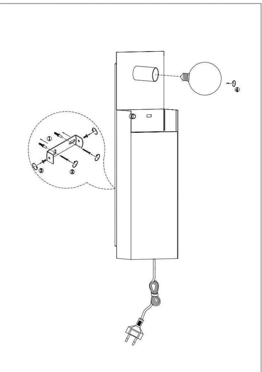 Outlet Marksløjd Combo vegglampe/nøkkelskap - - Svart