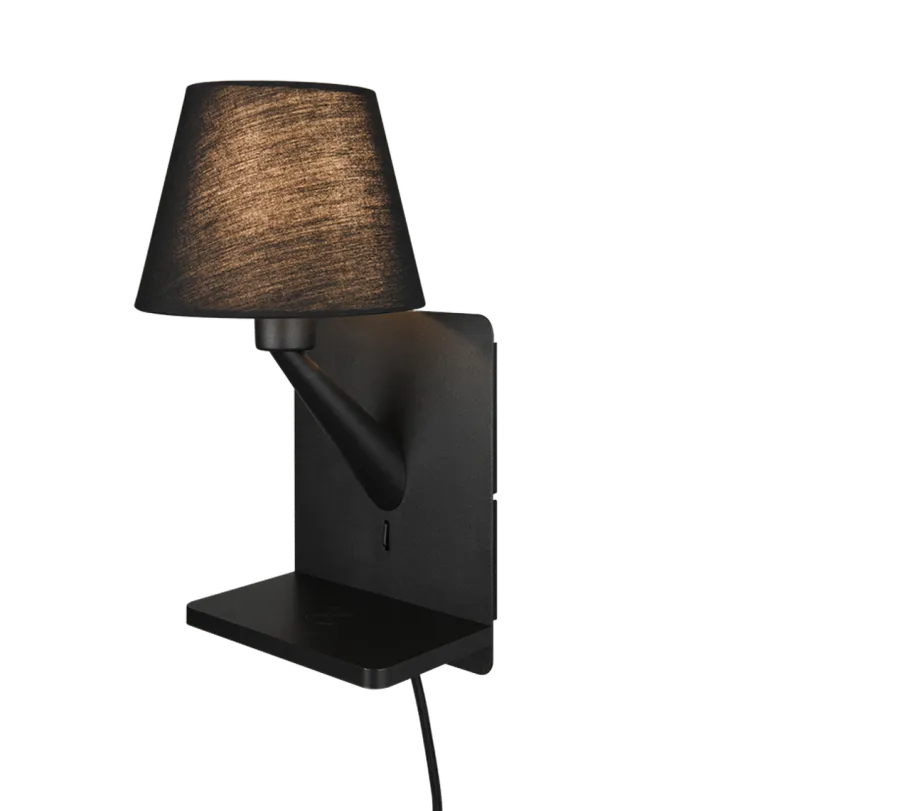 Discount Trio Lighting Comfort vegglampe med USB