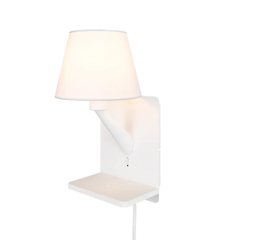 Discount Trio Lighting Comfort vegglampe med USB