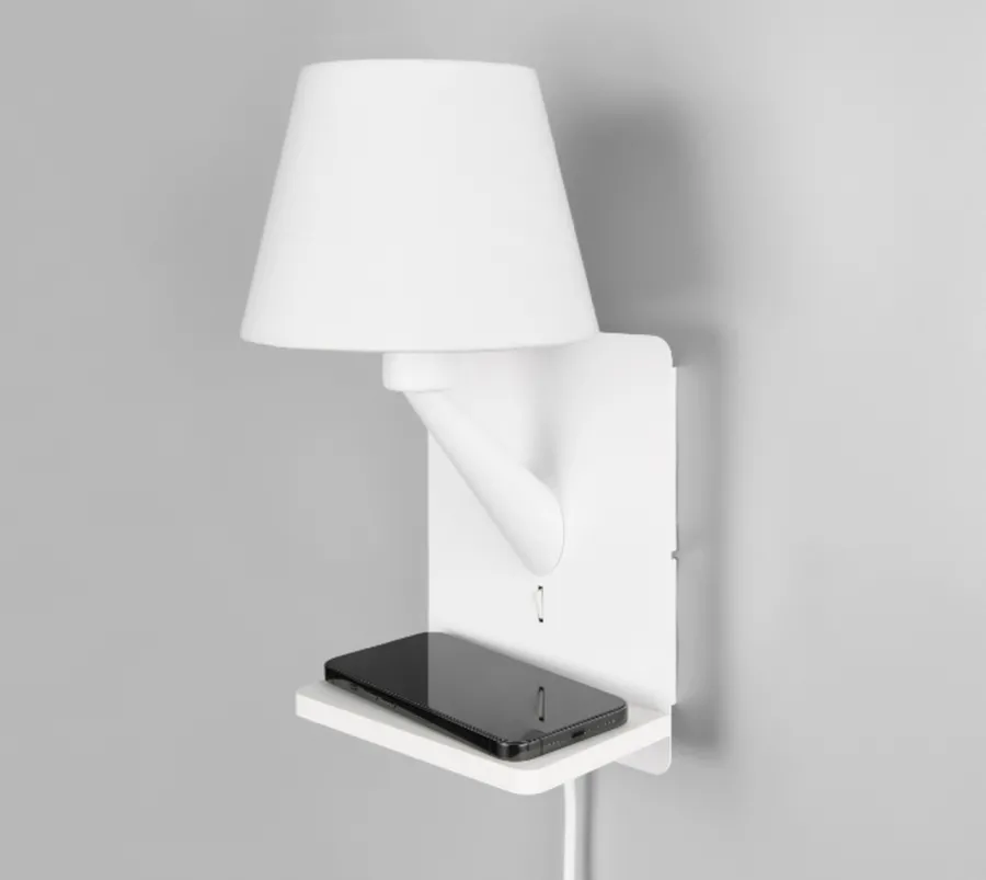 Discount Trio Lighting Comfort vegglampe med USB