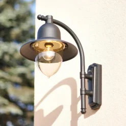 New Norlys Como 370 utendørs vegglampe Svart