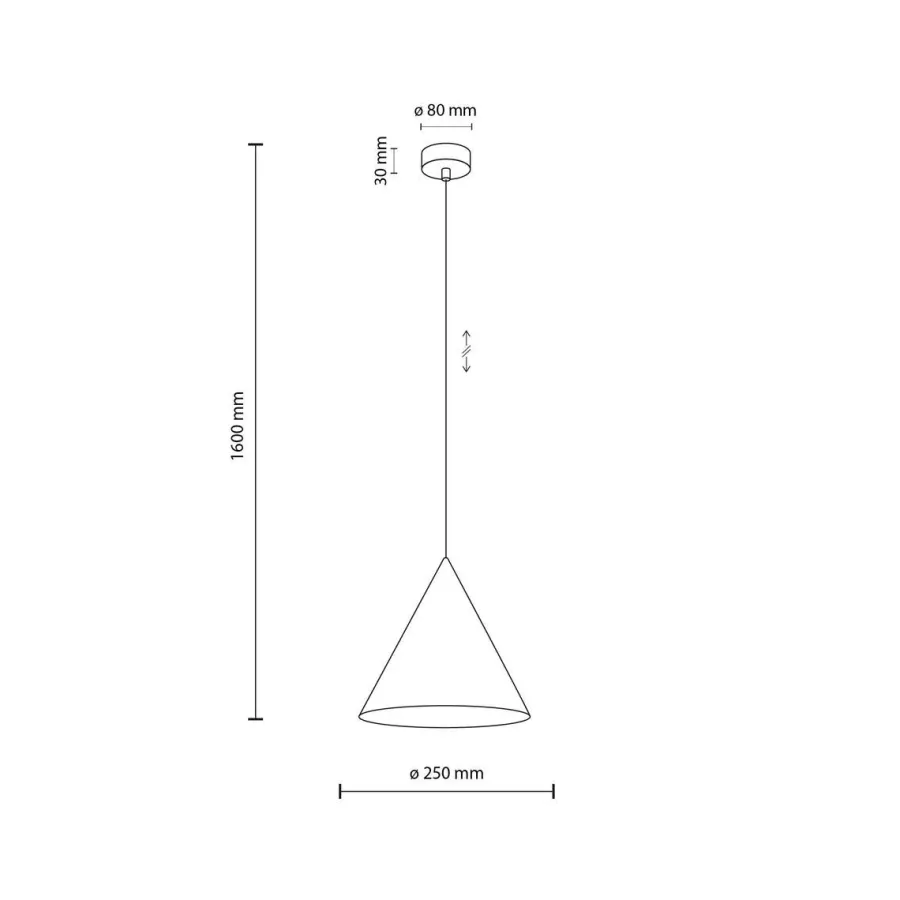 New TK Lighting Cono takpendel 25 cm