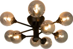 Hot Aneta Lighting Cosmos taklampe - Svart/røykfarget Svart / Røyk