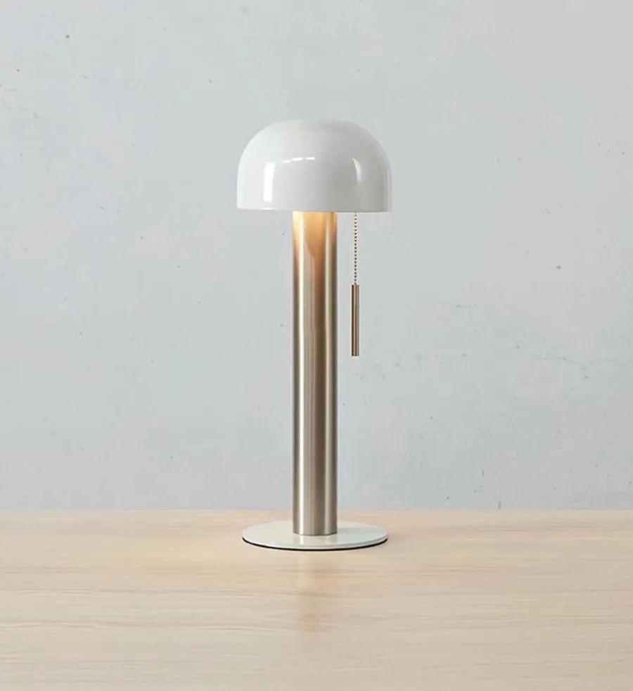 Best Marksløjd Costa bordlampe 46 cm - Hvit/Nikkelfarget - Hvit / Nikkel