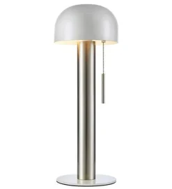 Best Marksløjd Costa bordlampe 46 cm - Hvit/Nikkelfarget - Hvit / Nikkel