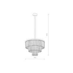 Clearance Nowodvorski Cristal Lysekrone M - Svart