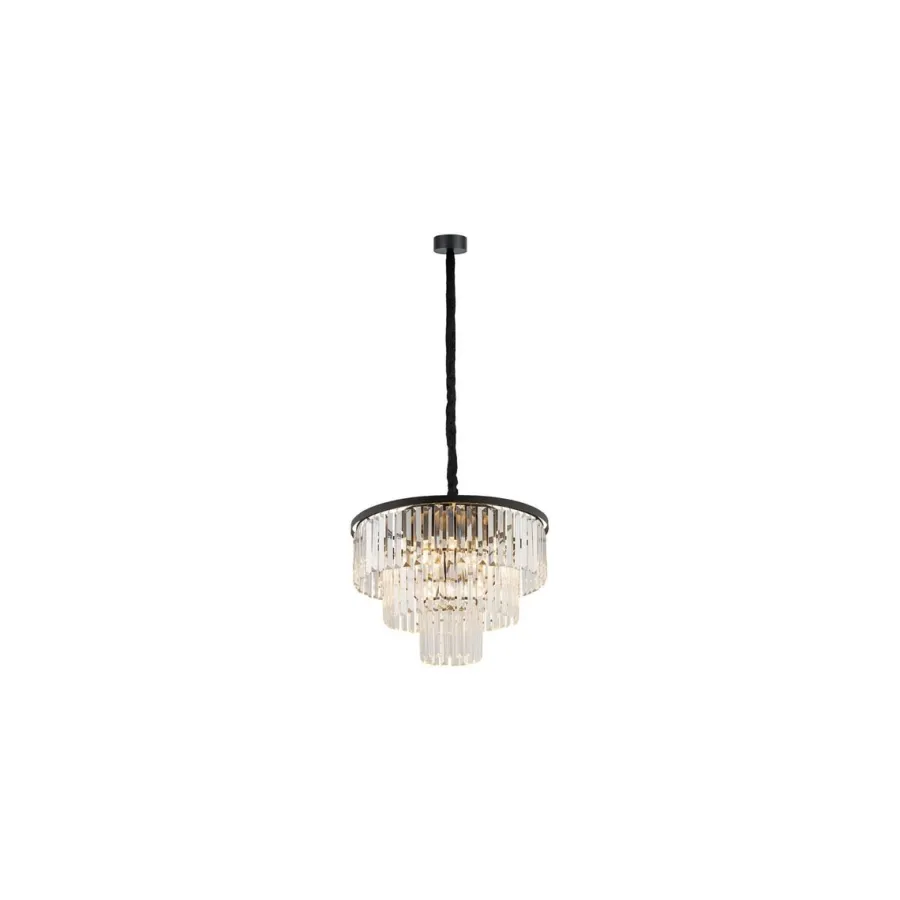 Clearance Nowodvorski Cristal Lysekrone M - Svart