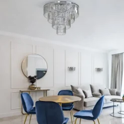 Best Nowodvorski Cristal taklampe L - Sølv Sølv / Klar