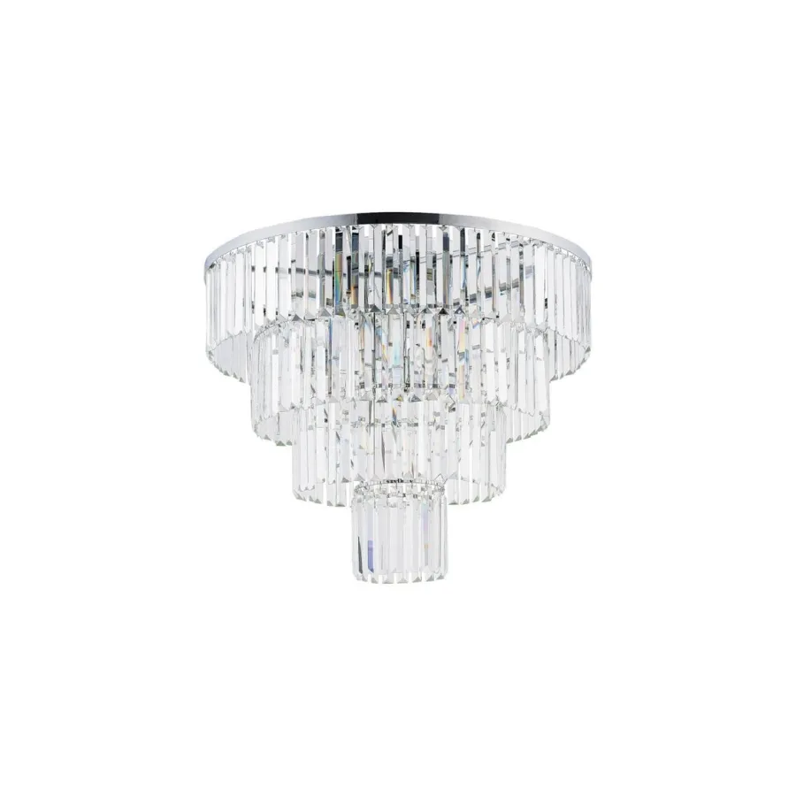Best Nowodvorski Cristal taklampe L - Sølv Sølv / Klar