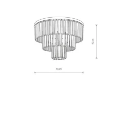 Hot Nowodvorski Cristal taklampe M - Sølv Sølv / Klar