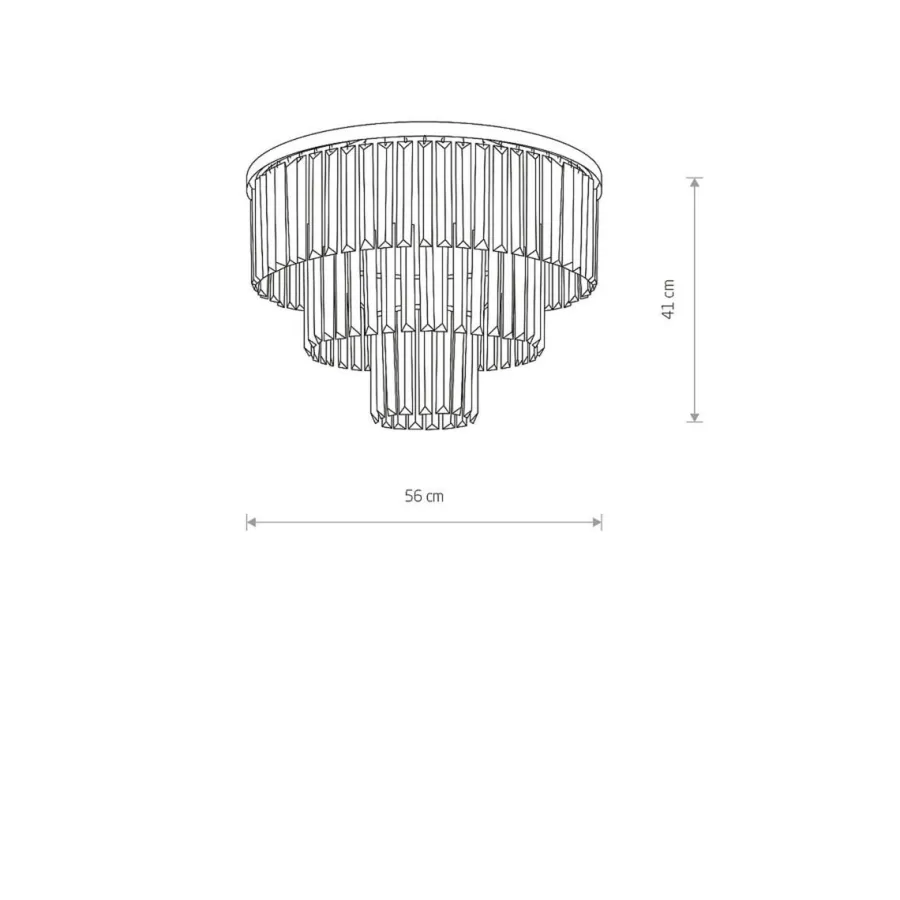 Hot Nowodvorski Cristal taklampe M - Sølv Sølv / Klar