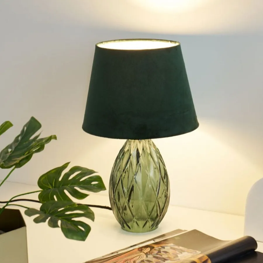 Discount Paulmann Crystal Velvet bordlampe Grønn
