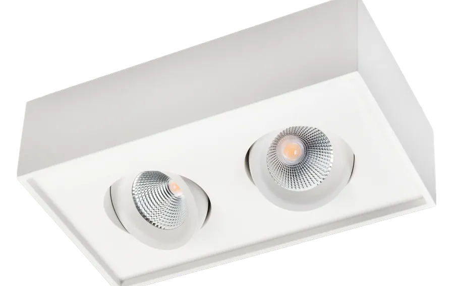 Clearance Sg Armaturen As Cube Lux 2x7W LED 2700K Ra 98