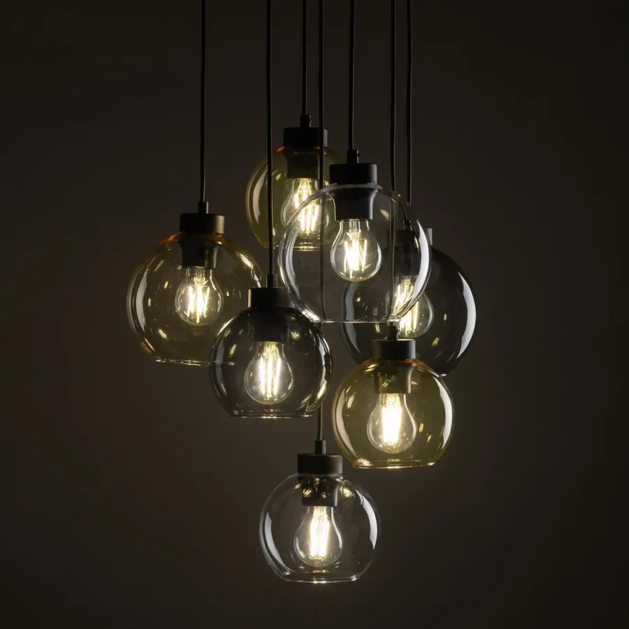 TK Lighting Cubus takpendel 7-lys