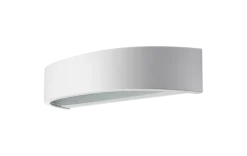 New Sg Armaturen As Curve direct vegglampe ned 10W 2700 Kelvin dimbar IP65 - Hvit