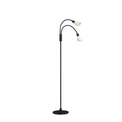 Clearance Herstal Cut dobbel gulvlampe - /Hvit Svart
