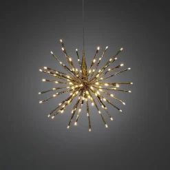Outlet Konstsmide Dekorasjonsball 40 cm 120 LED varmhvit - Gull