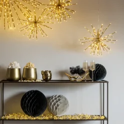Outlet Konstsmide Dekorasjonsball 40 cm 120 LED varmhvit - Gull