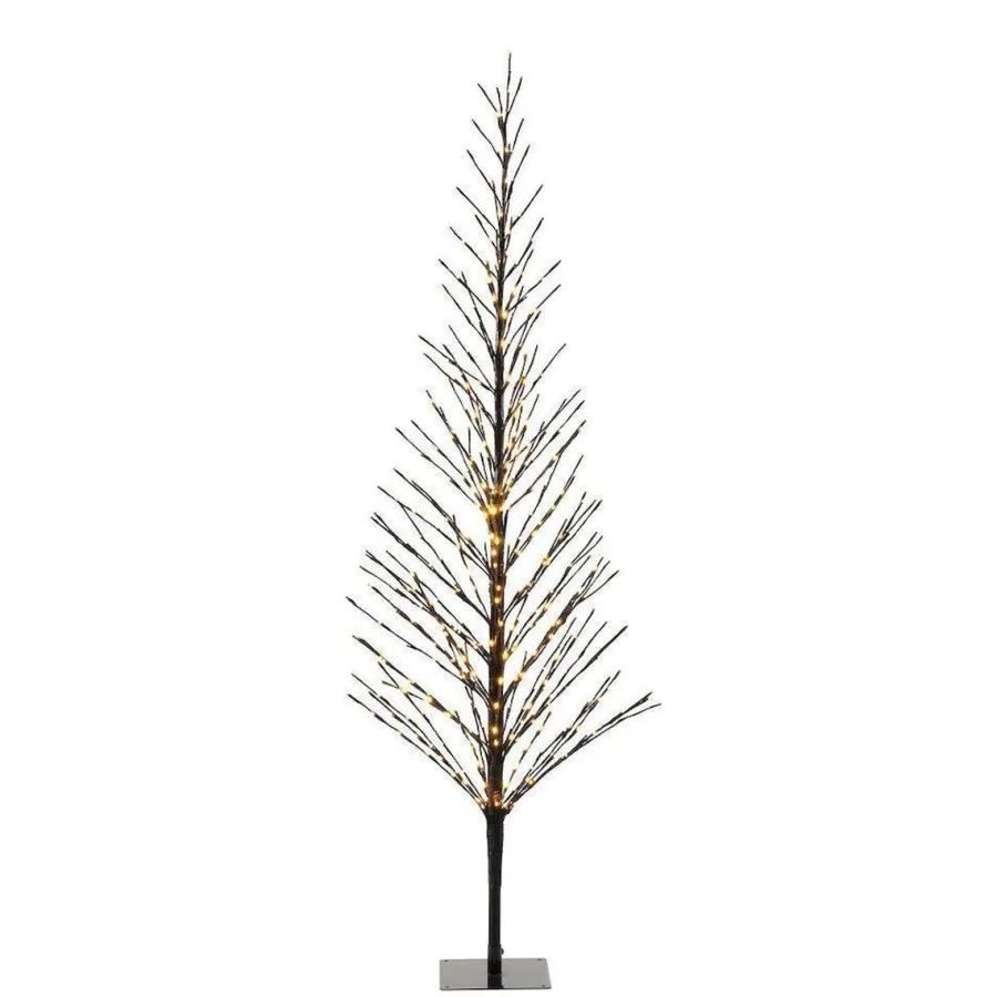Best Konstsmide Dekorasjonstre 210 cm med 504 LED amber farget IP44 utendørs Svart