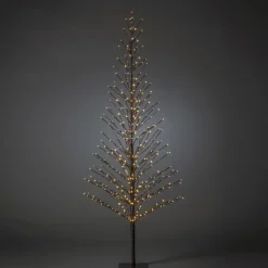 Best Konstsmide Dekorasjonstre 210 cm med 504 LED amber farget IP44 utendørs Svart