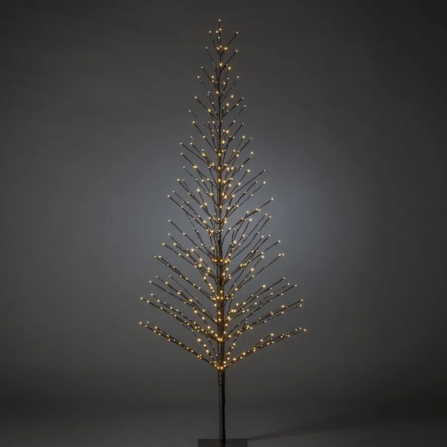 Best Konstsmide Dekorasjonstre 210 cm med 504 LED amber farget IP44 utendørs Svart