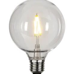 Best Star Trading Dekorativ utendørs LED filament E27 95mm 2700K Plast Klar