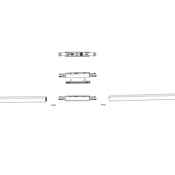 New Antidark Designline sentertilkobling - Svart