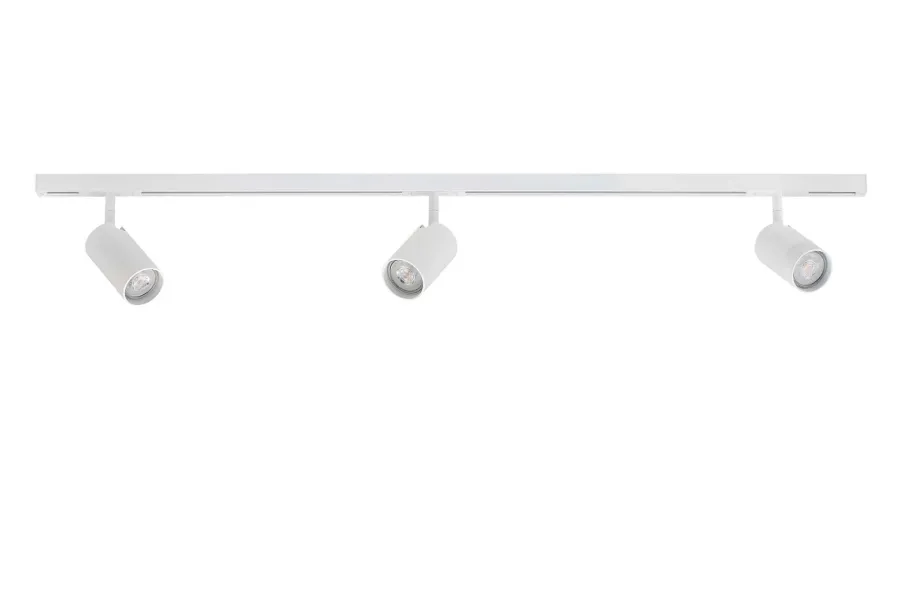New Antidark Designline Tube komplett 1 meter spotskinne med 3 spotter GU10 - Hvit