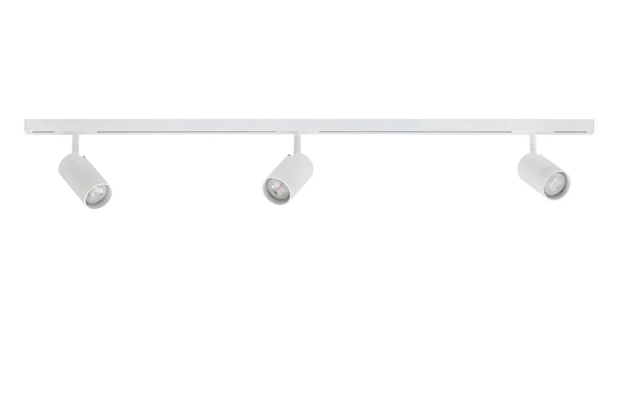 Discount Antidark Designline Tube komplett 1,9 meter spotskinne med 3 spotter GU10 - Hvit