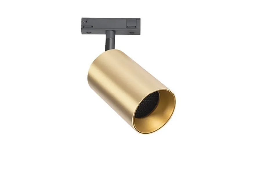 Clearance Antidark Designline Tube Pro komplett 1 meter spotskinne med 3 spotter GU10 - Svart/Messing Svart / Messing
