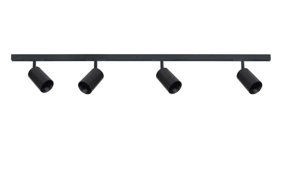 Discount Antidark Designline Tube Pro komplett 1.9 meter spotskinne med 4 spotter GU10 - Svart