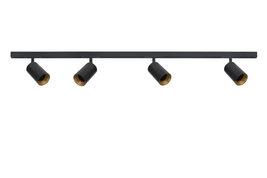 Discount Antidark Designline Tube Pro komplett 1.9 meter spotskinne med 4 spotter GU10 - Svart