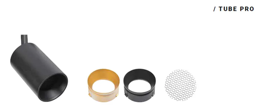Discount Antidark Designline Tube Pro komplett 1.9 meter spotskinne med 4 spotter GU10 - Svart