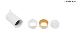 Outlet Antidark Designline Tube Pro komplett 1,9 meter spotskinne med 5 spotter GU10 - Hvit
