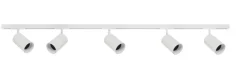 Outlet Antidark Designline Tube Pro komplett 1,9 meter spotskinne med 5 spotter GU10 - Hvit