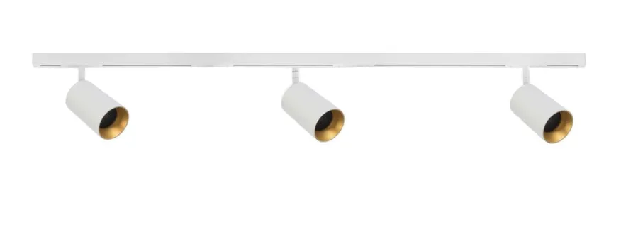Discount Antidark Designline Tube Pro komplett 1,9 meter spotskinne med 3 spotter GU10 - Hvit
