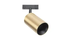 Discount Antidark Designline Tube Pro komplett 1.9 meter spotskinne med 4 spotter GU10 - Svart/Messing Svart / Messing