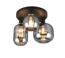 Best Trio Lighting Diva taklampe 3-lys Svart