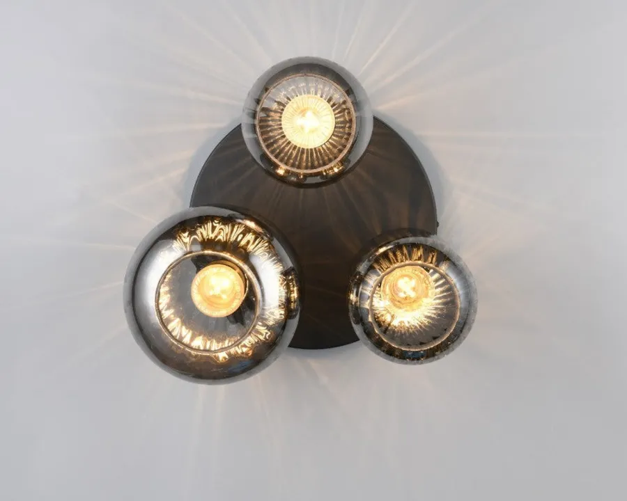 Best Trio Lighting Diva taklampe 3-lys Svart