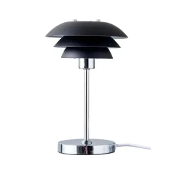 Sale Dyberg Larsen DL16 bordlampe - Krom/Svart Krom / Svart
