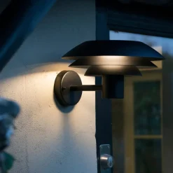 Online Dyberg Larsen DL31 utendørs vegglampe IP44 - Svart