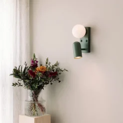 Online Globen Lighting Doppio vegglampe Beige