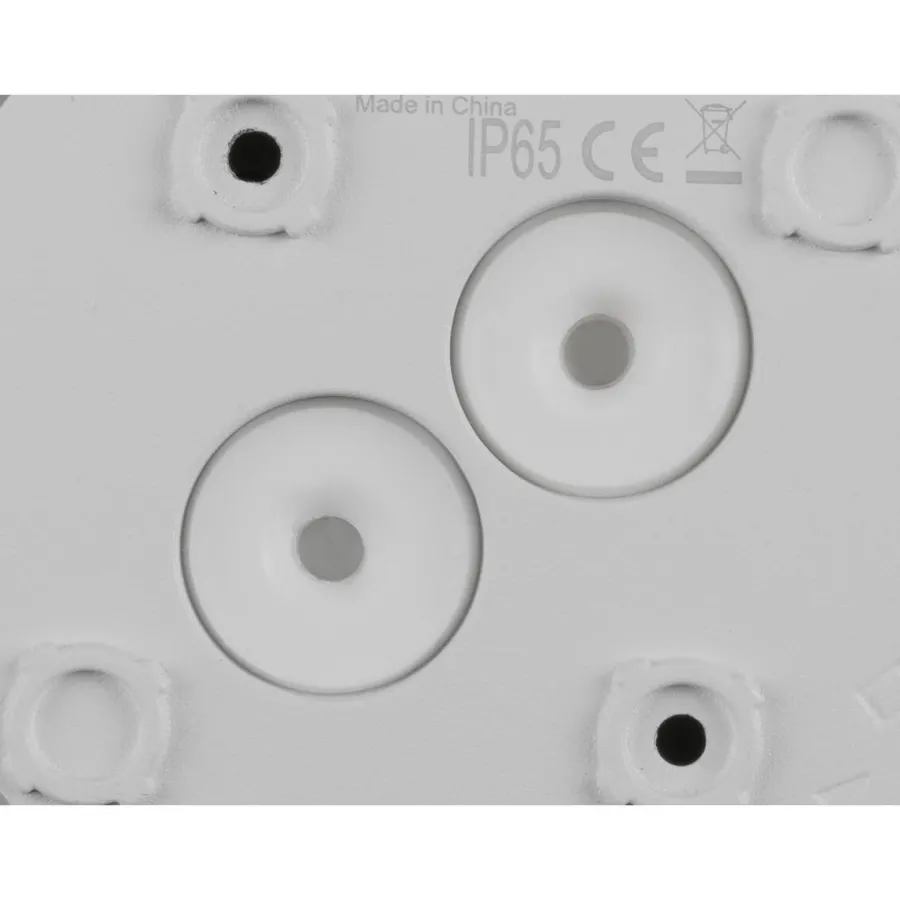 Clearance Slv D-ring 16 cm vegglampe utendørs 7,5W 2700/3000 kelvin IP65 - dimbar Svart