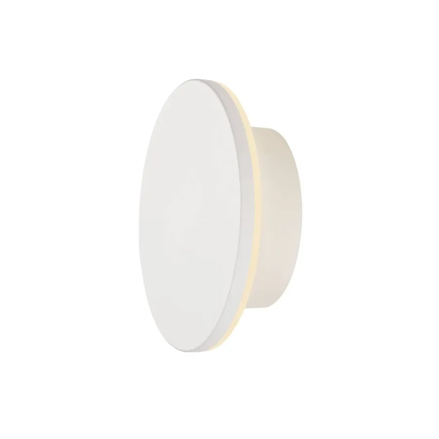 Clearance Slv D-ring 16 cm vegglampe utendørs 7,5W 2700/3000 kelvin IP65 - dimbar Svart