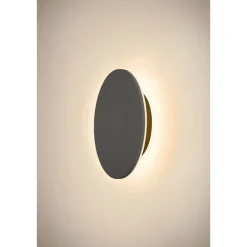 Outlet Slv D-ring 25 cm vegglampe utendørs 15W 2700/3000 kelvin IP65 - dimbar Svart