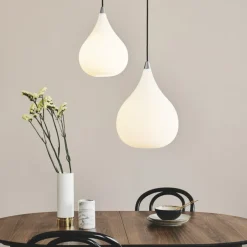 Online Halo Designs Drops pendel 23 - Opal Hvit